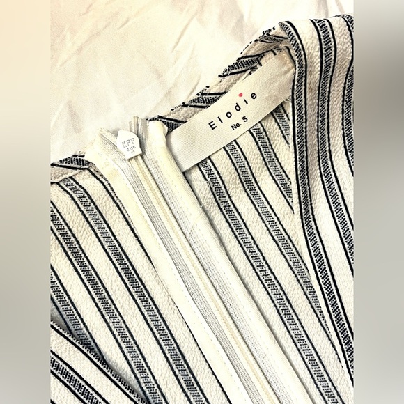 Elodie Striped Sleeveless Romper Jumpsuit Size Small - Picture 4 of 16